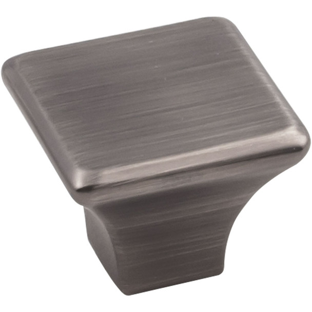 1-1/4" Square Marlo Knob - Brushed Pewter