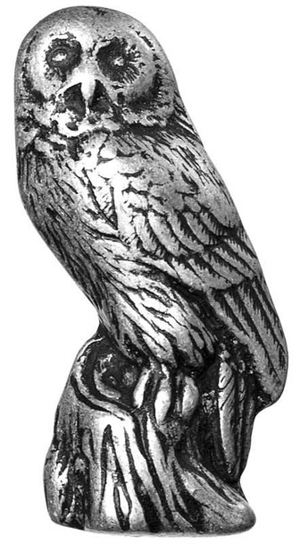 2-1/4" Owl Knob - Pewter