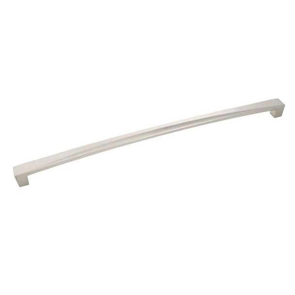 12" CTC Rectangular Crest Appliance Pull - Satin Nickel