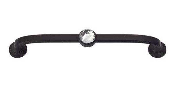 128mm CTC Crystal Bracelet Pull - Matte Black