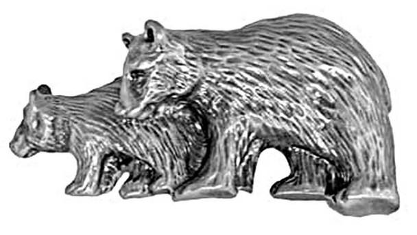 2" CTC Bear Pull - Pewter