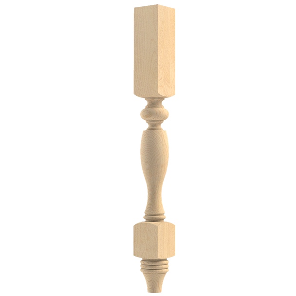 35-1/4" Country French (Double Square) Post Leg