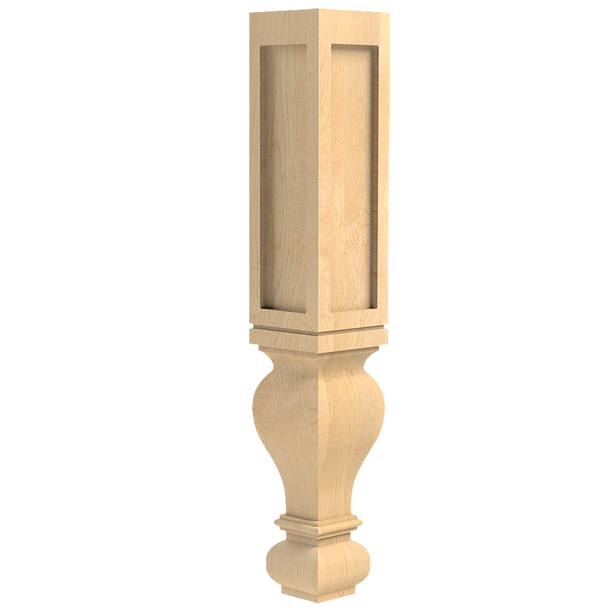 29" Gaelic Dining Routed Post Leg