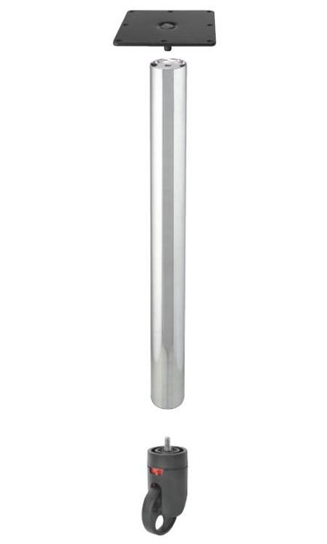 28 inch rolling table legs metal support set