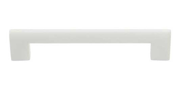 128mm CTC Round Rail Pull - High White Gloss