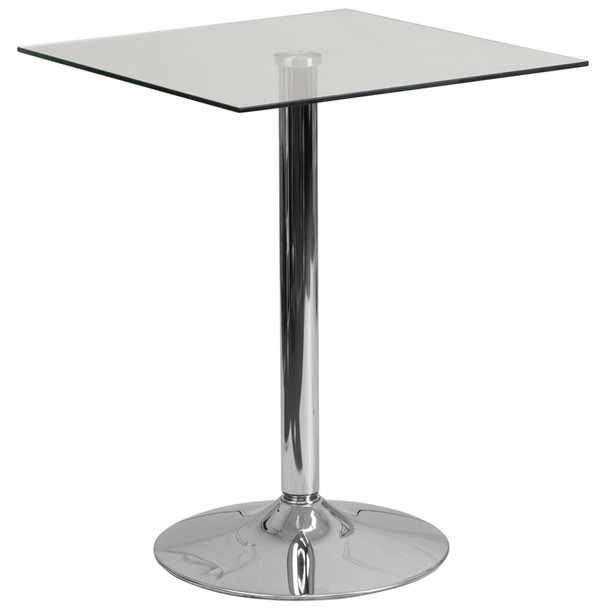Square Glass Cocktail Table 