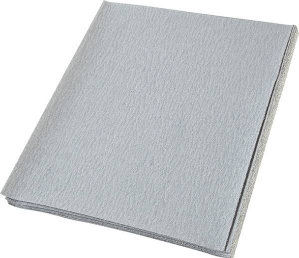 Sheets, 9" x 11", silicon carbide, dri-lube, 120 grit, stearated paper, A weight, 100 per package