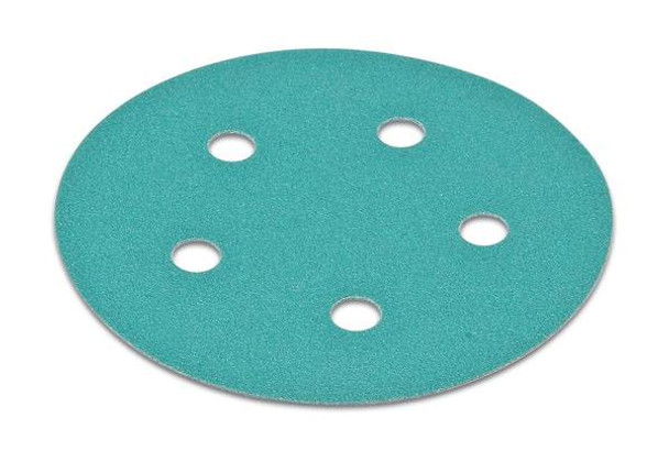 H&L disc, 5", 5 holes, aluminum oxide, 100 grit, filmbac, 100 per package