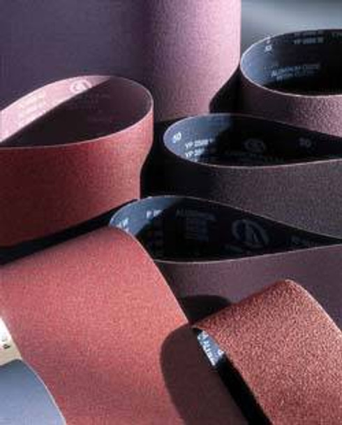 Wide Belt, 37" x 75", aluminum oxide, 120 grit, resin cloth, 5 per package