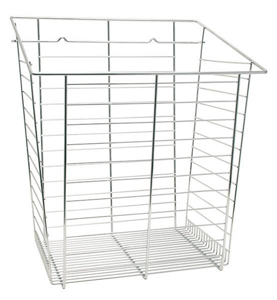 Laundry Basket, steel, chrome-plated, 13 7/16 x 23 x 19 1/2