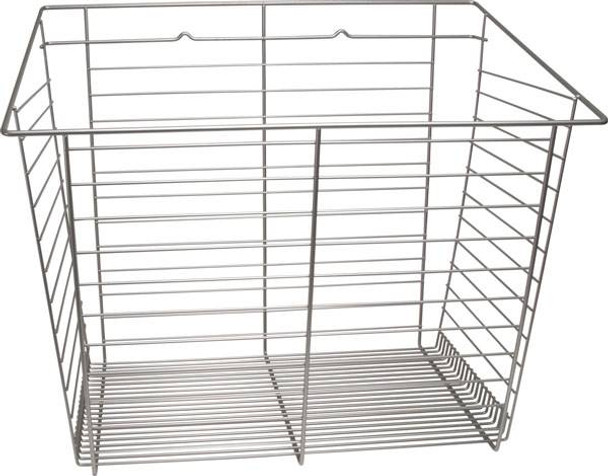 Laundry Basket, steel, matt nickel, 15 7/16 x 23 x 19 1/2