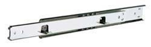 Two-Way Ball Bearing Drawer Slide, Accuride C2002, 3/4 extension, steel, zinc-plated, 50 lbs, 20"