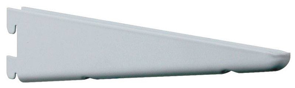 Knape & Vogt, 182, heavy duty, double slot bracket, steel, white, 10.5"