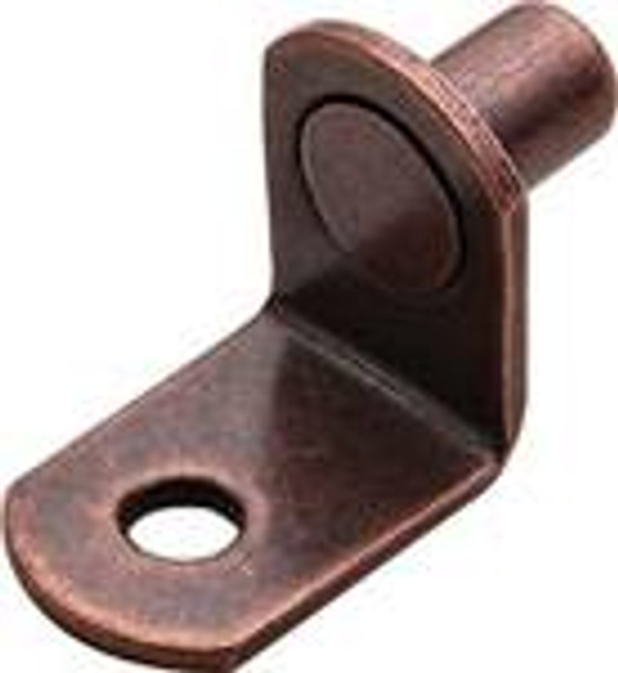 Shelf Support, steel, bronzed, 1/4" with Screw hole