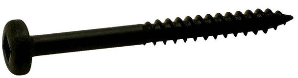 Screw, steel, black oxide, face frame, round head, T17, square d - Box of 1000