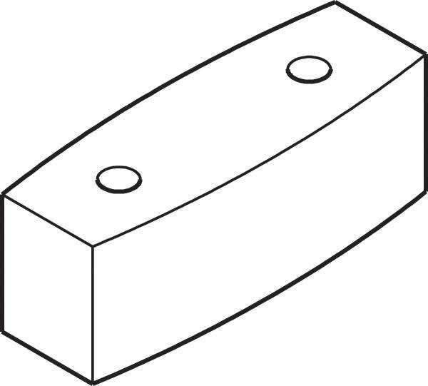 G Glass Rail, for Shopfront / Super 500G, for up to 11/16" (18mm) glass aluminum, mill finish, 6.5 meters (21' 3 7/8")