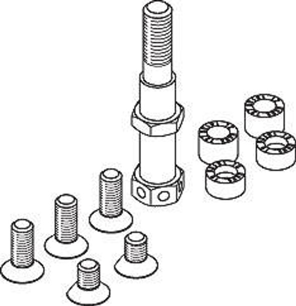 Suspension Bolt, with M10 thread for HAWA Junior 80/GP