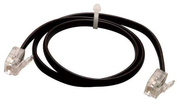 Data Cable plastic, ABS, black RJ11 1M