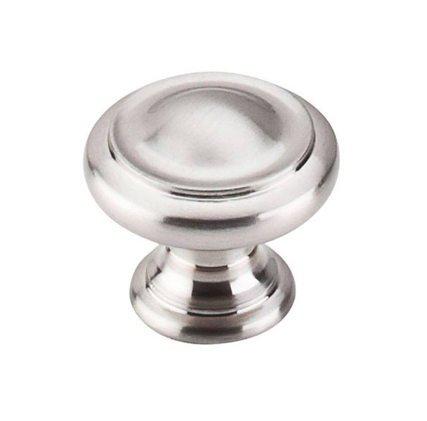 1-1/8" Dia. Dome Knob - Brushed Satin Nickel