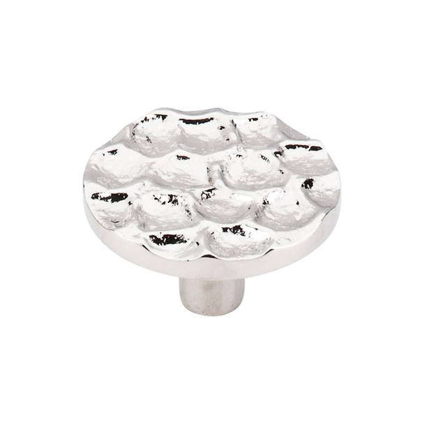 1-15/16" Dia. Cobblestone Round Knob Large - Polished Nickel