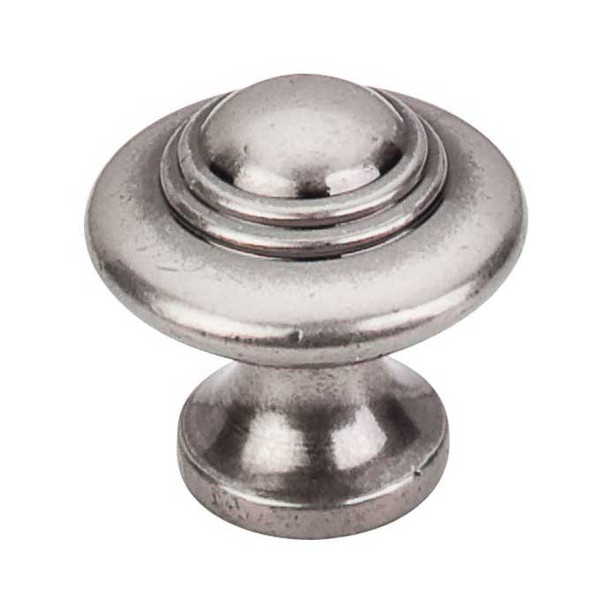 1-1/4" Dia. Ascot Knob - Pewter Antique