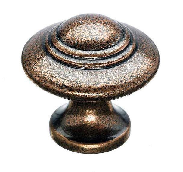 1-1/4" Dia. Ascot Knob - Old English Copper