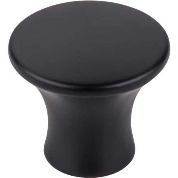 1-1/8" Dia. Oculus Round Knob Medium - Flat Black