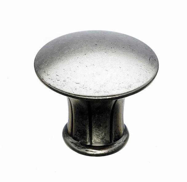 1-1/4" Dia. Lund Knob - Pewter Antique