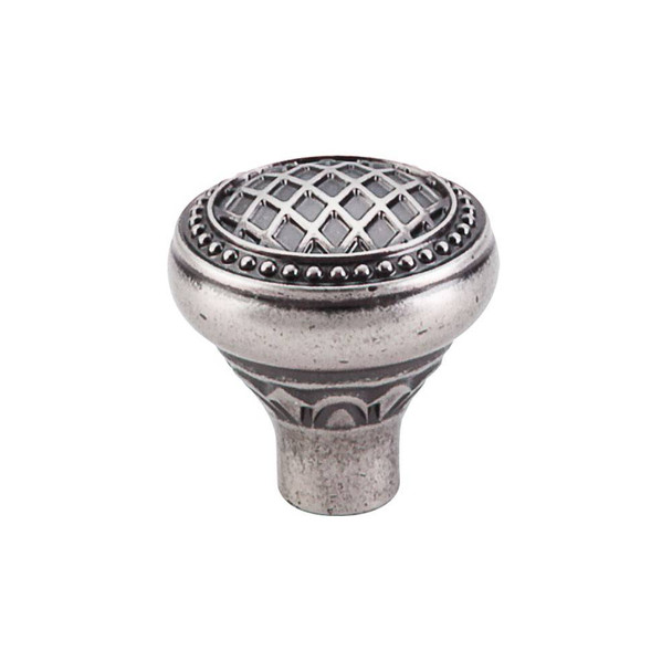 1-5/16" Dia. Trevi Round Knob - Pewter Antique