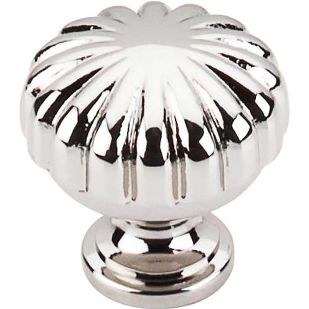 1-1/4" Dia. Melon Knob - Polished Nickel