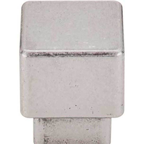 1" Square Sanctuary Tapered Knob - Pewter Antique