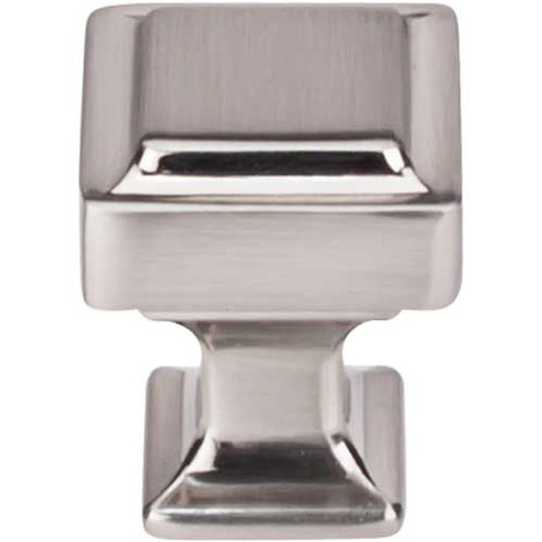 1" Square Ascendra Knob - Brushed Satin Nickel