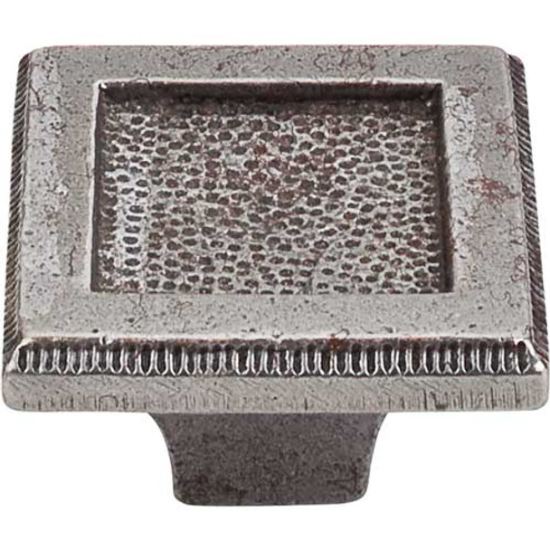 2" Square Inset Knob - Cast Iron