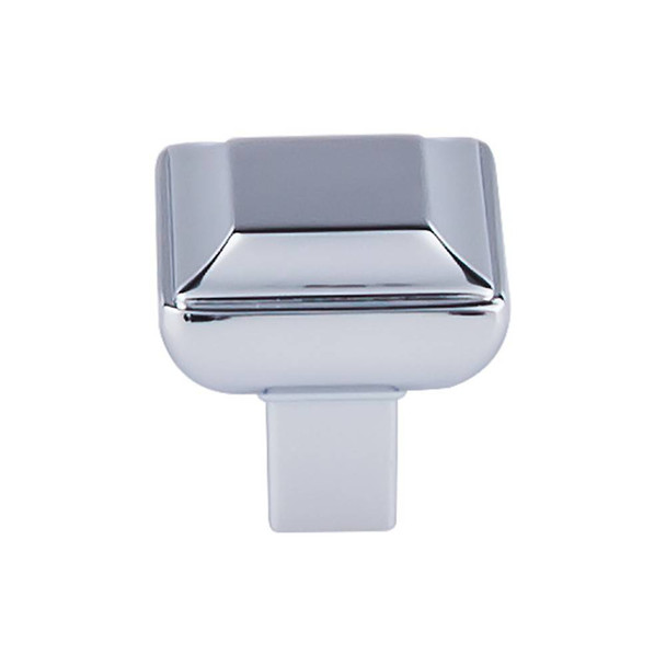 1-1/8" Square Podium Knob - Polished Chrome