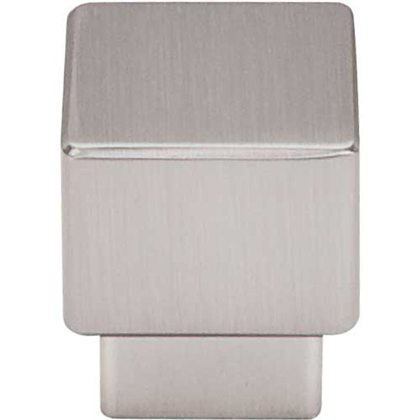 1" Square Sanctuary Tapered Knob - Brushed Satin Nickel