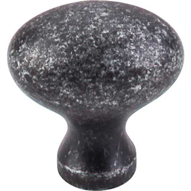 1-1/4" Dia. Egg Knob - Black Iron