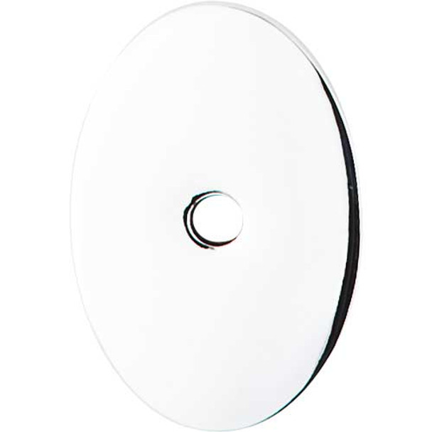 1-1/2" Oval Sanctuary Backplate Medium - Polished Chrome