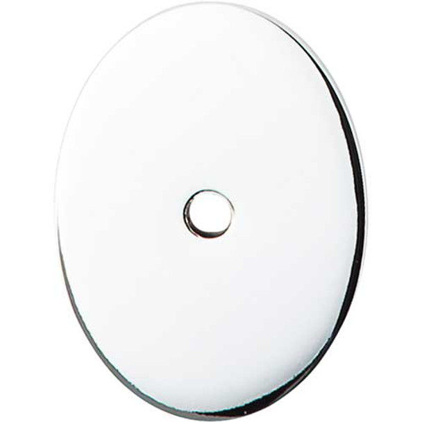 1-3/4" Oval Sanctuary Backplate Large - Polished Chrome