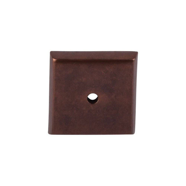1-1/4" Square Aspen Backplate - Mahogany Bronze