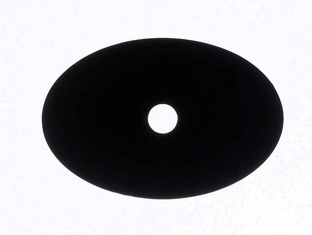 1-1/2" Oval Sanctuary Backplate Medium - Flat Black