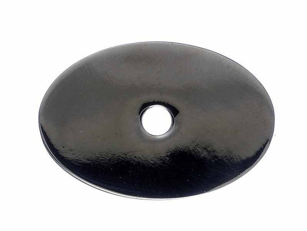 1-1/2" Oval Sanctuary Backplate Medium - Polished Nickel