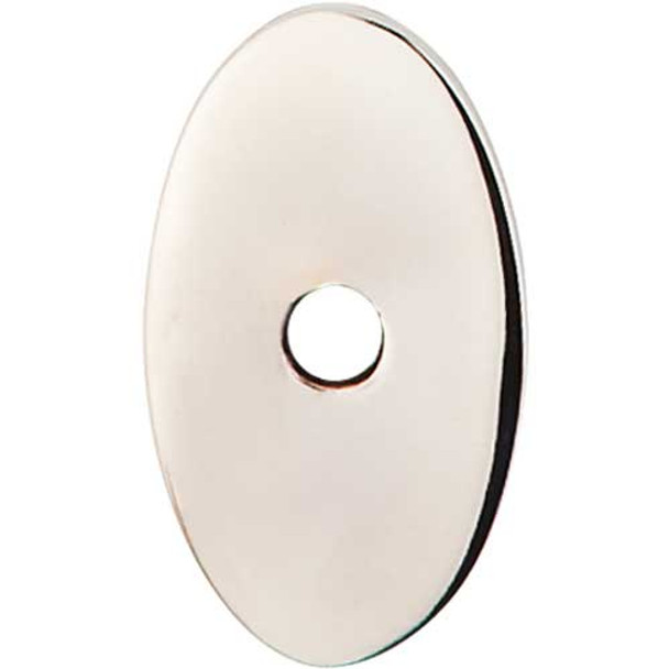 1-1/4" Oval Sanctuary Backplate Small - Polished Nickel