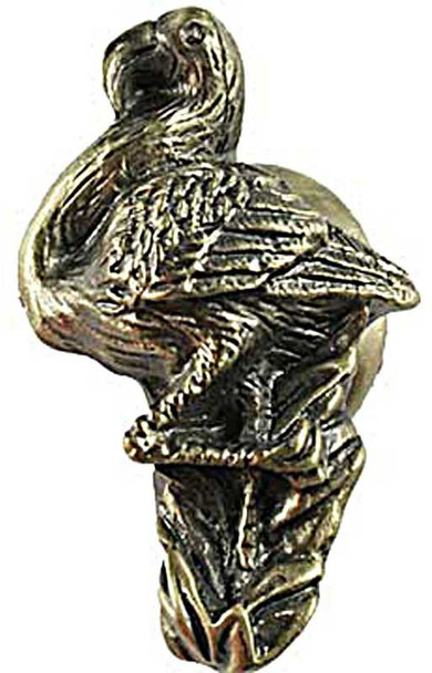 1-1/4" Flamingo Knob - Antique Brass