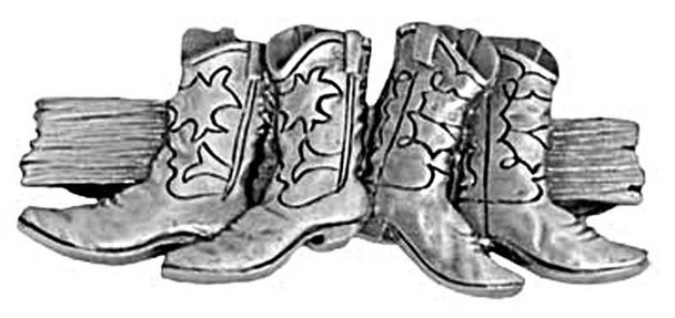 3" CTC Boots Pull - Pewter