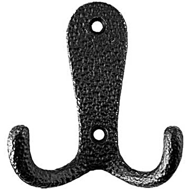 3" Universal Double Hook - Black