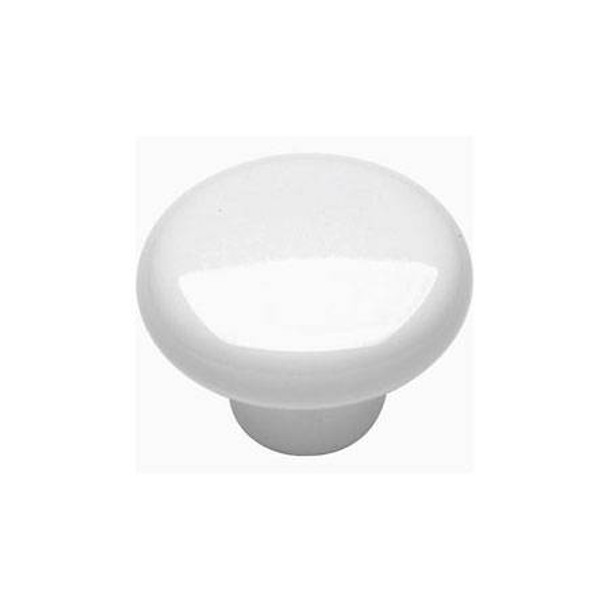 1-1/4" Dia. English Cozy Traditional Knob - White