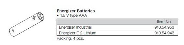 Battery, alkaline, size AAA, 1.5 volt - Box of 4