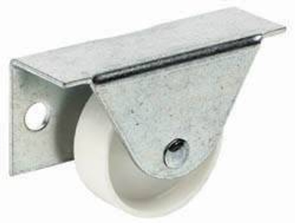 Bedbox Caster, steel, zinc-plated, white, 40 kilogram, 35mm