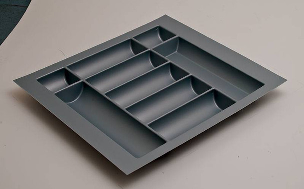 Cutlery Tray, plastic, silver, w500-600 x d490-540mm