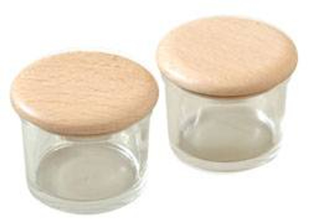 Container Set, glass, with glass Lid (4 pieces)